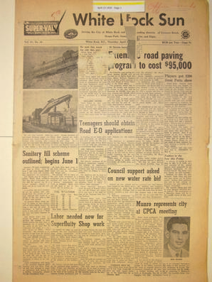 The White Rock Sun, April 23, 1959 (Page 1)