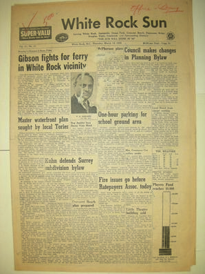 The White Rock Sun, March 12, 1959 (Page 1)