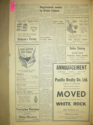 The White Rock Sun, December 18, 1958 (Page 14)