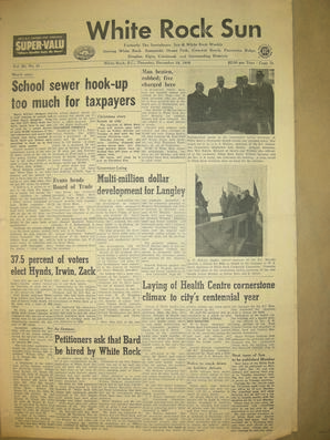The White Rock Sun, December 18, 1958 (Page 1)