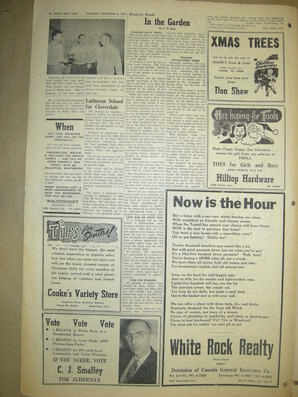 The White Rock Sun, December 04, 1958 (Page 14)