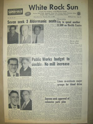 The White Rock Sun, December 04, 1958 (Page 1)