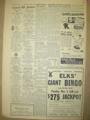 The White Rock Sun, October 30, 1958 (Page 8)