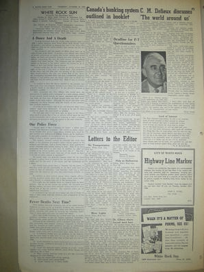 The White Rock Sun, October 16, 1958 (Page 6)