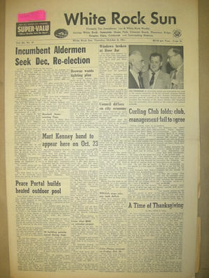 The White Rock Sun, October 09, 1958 (Page 1)