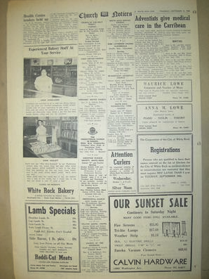 The White Rock Sun, September 25, 1958 (Page 8)
