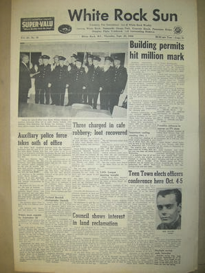 The White Rock Sun, September 25, 1958 (Page 1)