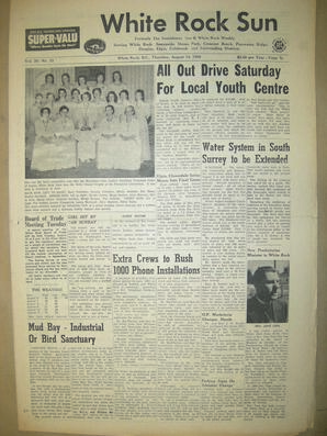 The White Rock Sun, August 14, 1958 (Page 1)