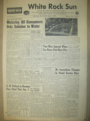 The White Rock Sun, August 07, 1958 (Page 1)