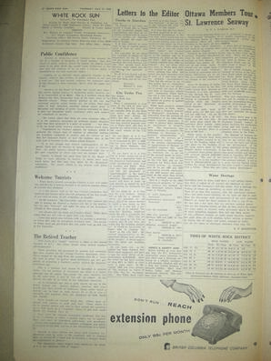 The White Rock Sun, July 17, 1958 (Page 12)