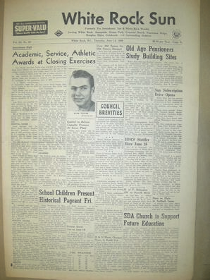 The White Rock Sun, June 12, 1958 (Page 1)