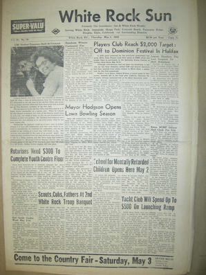The White Rock Sun, May 01, 1958 (Page 1)