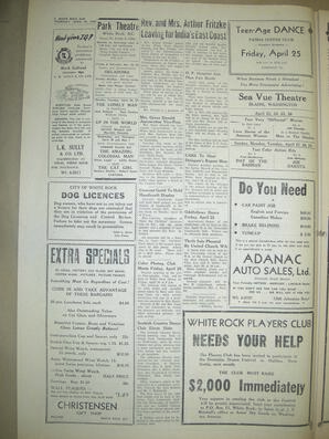 The White Rock Sun, April 24, 1958 (Page 2)