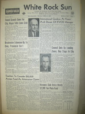 The White Rock Sun, February 06, 1958 (Page 1)