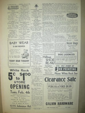 The White Rock Sun, January 30, 1958 (Page 12)