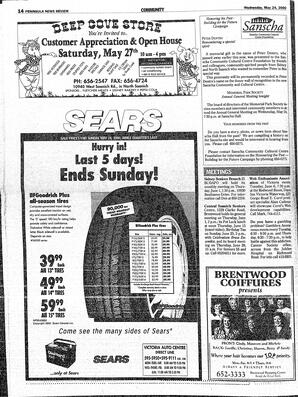 The Peninsula News Review Wed, May 24, 2000 (Page 15)