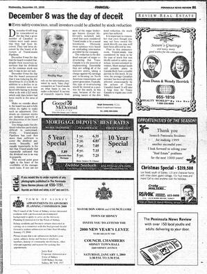 The Peninsula News Review Wed, December 22, 1999 (Page 31)