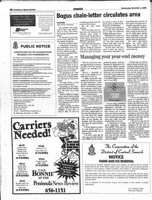 The Peninsula News Review Wed, December 1, 1999 (Page 40)