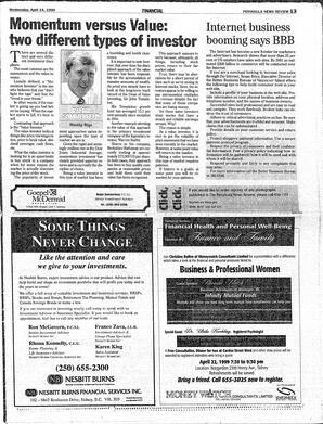 The Peninsula News Review Wed, April 14, 1999 (Page 15)
