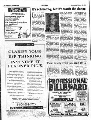 The Peninsula News Review Wed, February 10, 1999 (Page 22)