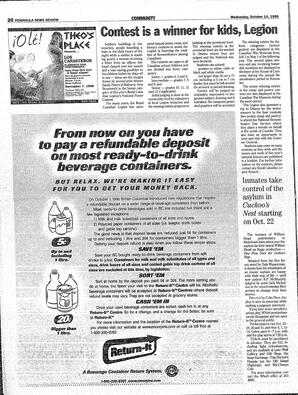 The Peninsula News Review Wed, October 14, 1998 (Page 22)