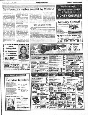 The Peninsula News Review Wed, January 24, 2001 (Page 13)