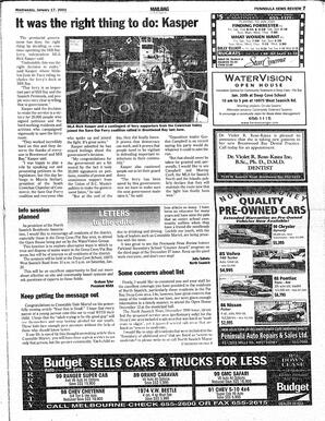The Peninsula News Review Wed, January 17, 2001 (Page 9)