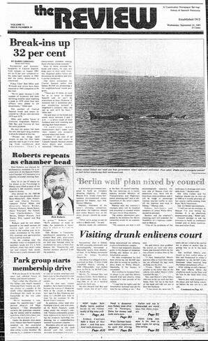 The Review Wed, September 25, 1985 (Page 1)