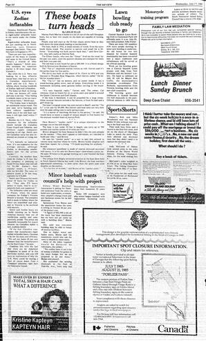 The Review Wed, July 17, 1985 (Page 8)