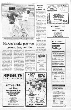 The Review Wed, April 3, 1985 (Page 13)