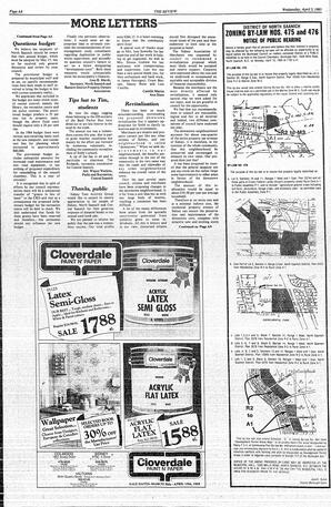 The Review Wed, April 3, 1985 (Page 8)