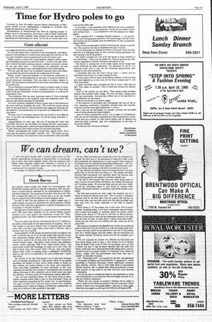 The Review Wed, April 3, 1985 (Page 5)
