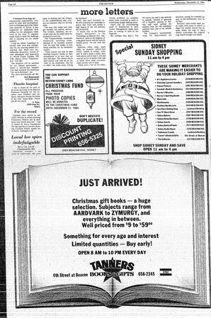 The Review Wed, December 12, 1984 (Page 6)
