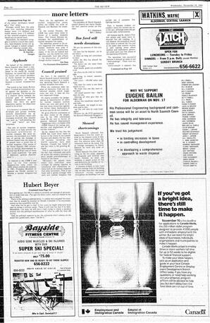 The Review Wed, November 14, 1984 (Page 6)