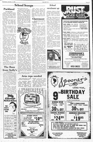 The Review Wed, October 17, 1984 (Page 19)