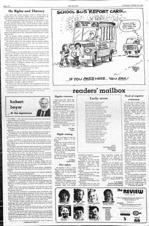 The Review Thu, October 11, 1984 (Page 4)