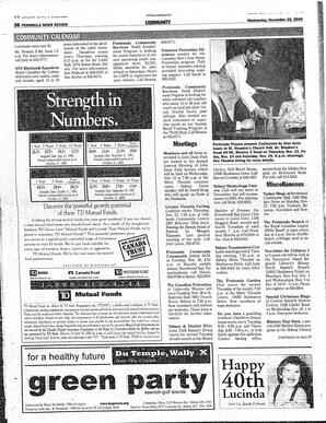 The Peninsula News Review Wed, November 22, 2000 (Page 38)