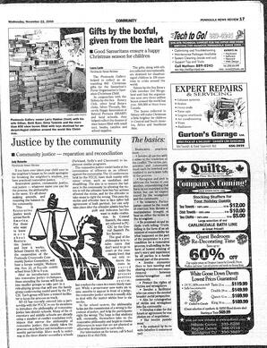 The Peninsula News Review Wed, November 22, 2000 (Page 19)