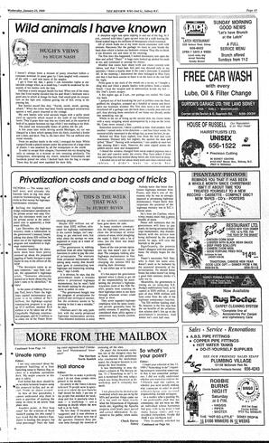 The Review Wed, January 25, 1989 (Page 5)