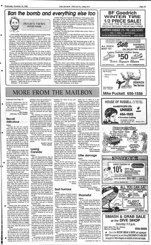 The Review Wed, November 16, 1988 (Page 5)