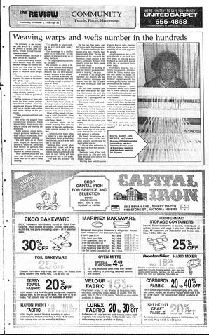 The Review Wed, November 9, 1988 (Page 13)