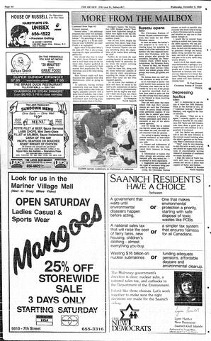 The Review Wed, November 9, 1988 (Page 6)