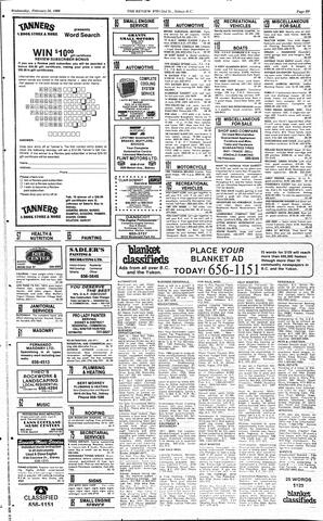 The Review Wed, February 24, 1988 (Page 25)