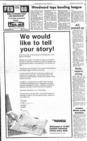 The Review Wed, February 24, 1988 (Page 20)