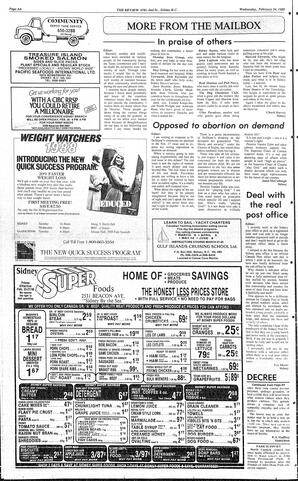 The Review Wed, February 24, 1988 (Page 6)