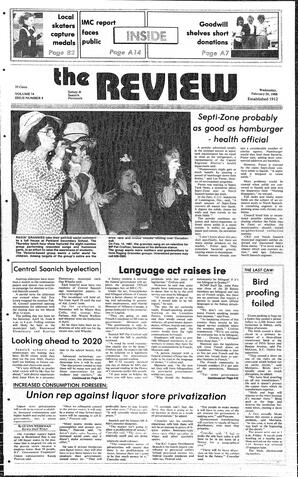 The Review Wed, February 24, 1988 (Page 1)