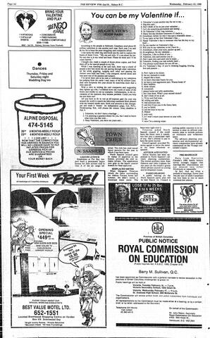 The Review Wed, February 10, 1988 (Page 6)