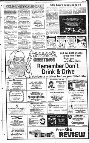 The Review Wed, December 23, 1987 (Page 21)