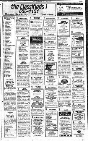 The Review Wed, November 25, 1987 (Page 27)