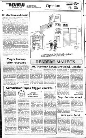 The Review Wed, November 18, 1987 (Page 4)
